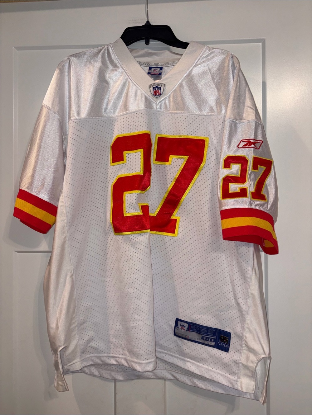 Reebok NFL Kansas City Chiefs Larry Johnson 27 jersey sz 50